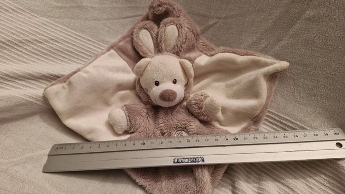 Doudou plat Ourson déguisé  en lapin - photo numéro 6