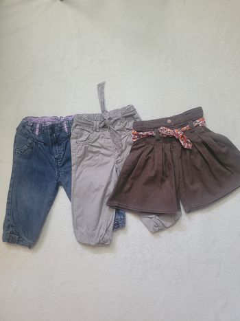 Lot de 3 pantalons pour fille Très bon état (18 mois)