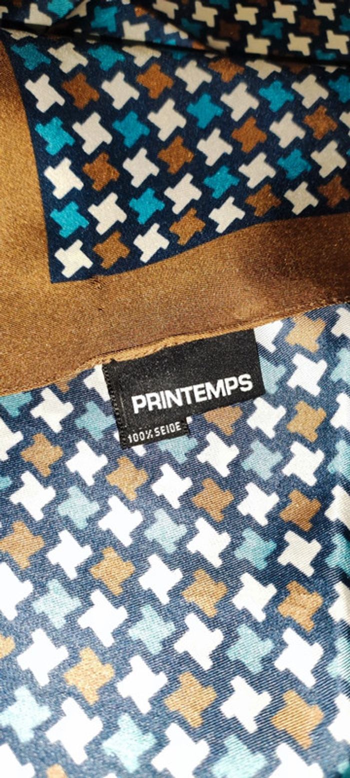 Foulard carré de soie printemps homme - photo numéro 5