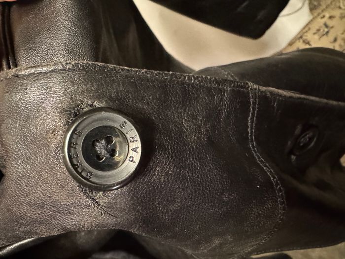 Manteau en cuir véritable Biker’s Paris – agneau plongé – noir – made in France - photo numéro 4