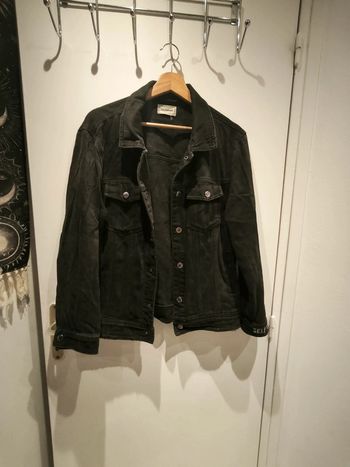 Veste en jean noire