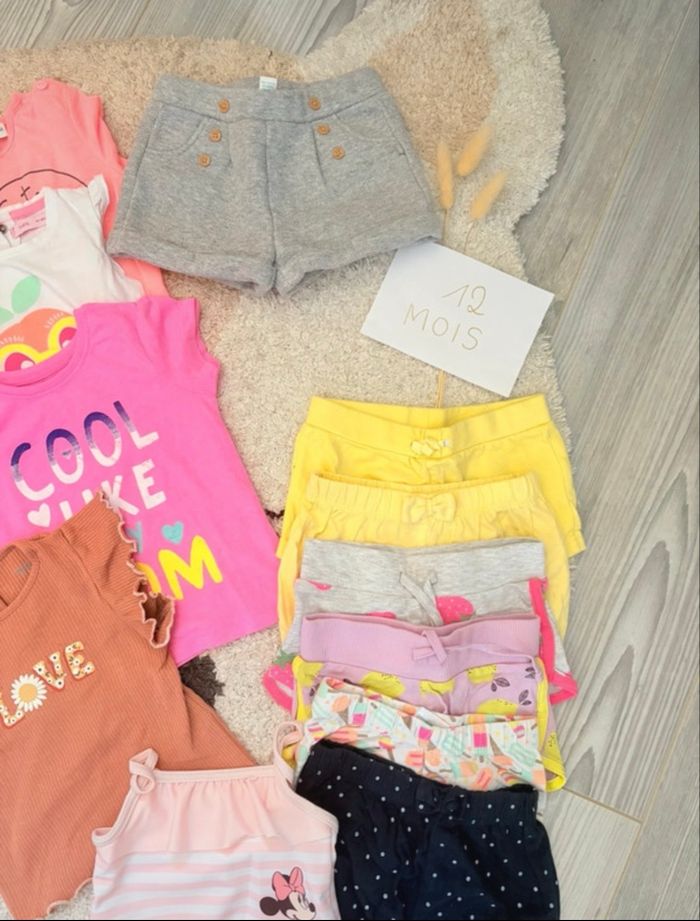 Lot vêtements été fille 12 mois - photo numéro 3