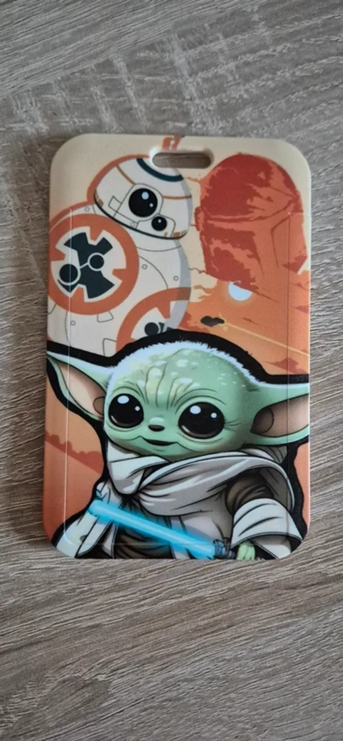 Porte carte d'identité Star Wars avec lanière fantaisie. - photo numéro 2