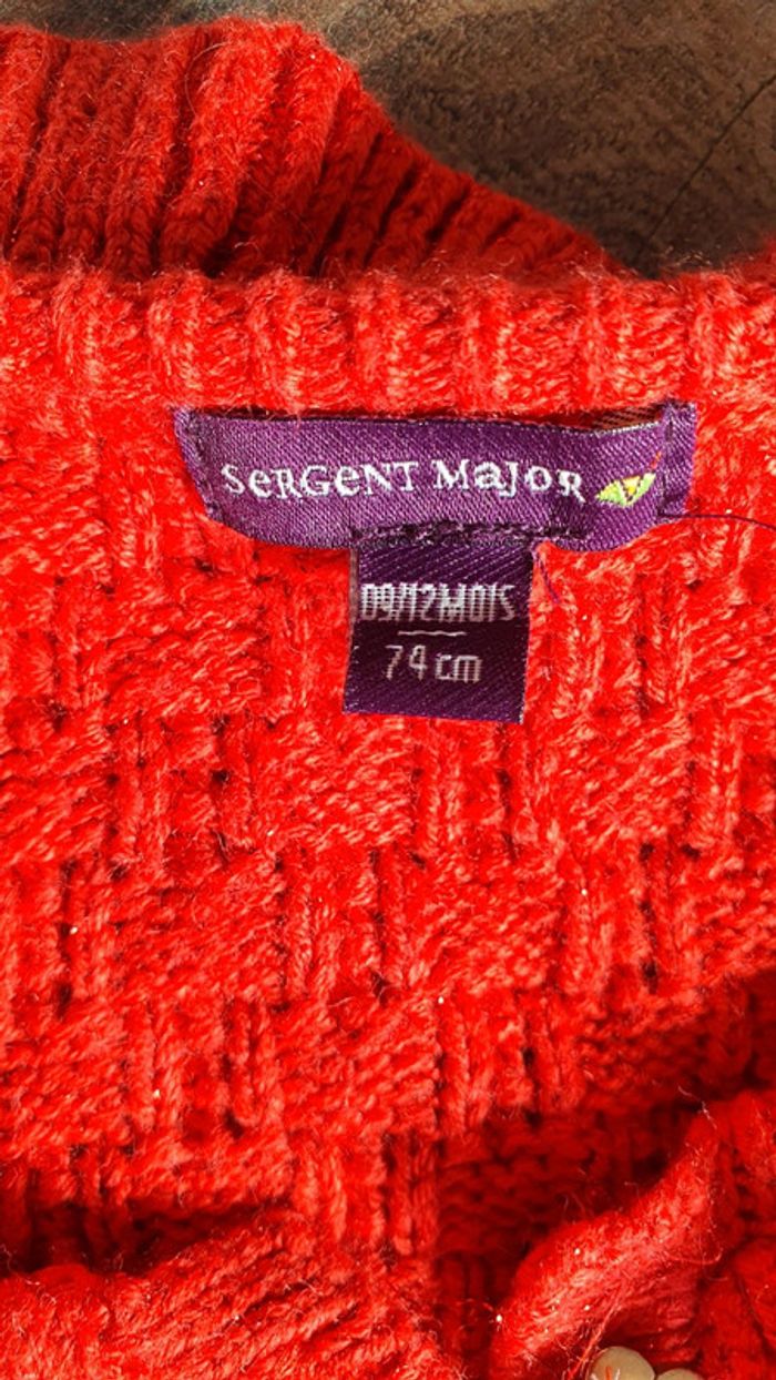 Cape poncho Sergent major 9 12 mois en excellent état - photo numéro 2