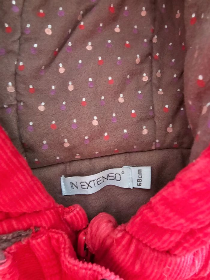 Manteau hiver rouge 6 mois - photo numéro 2