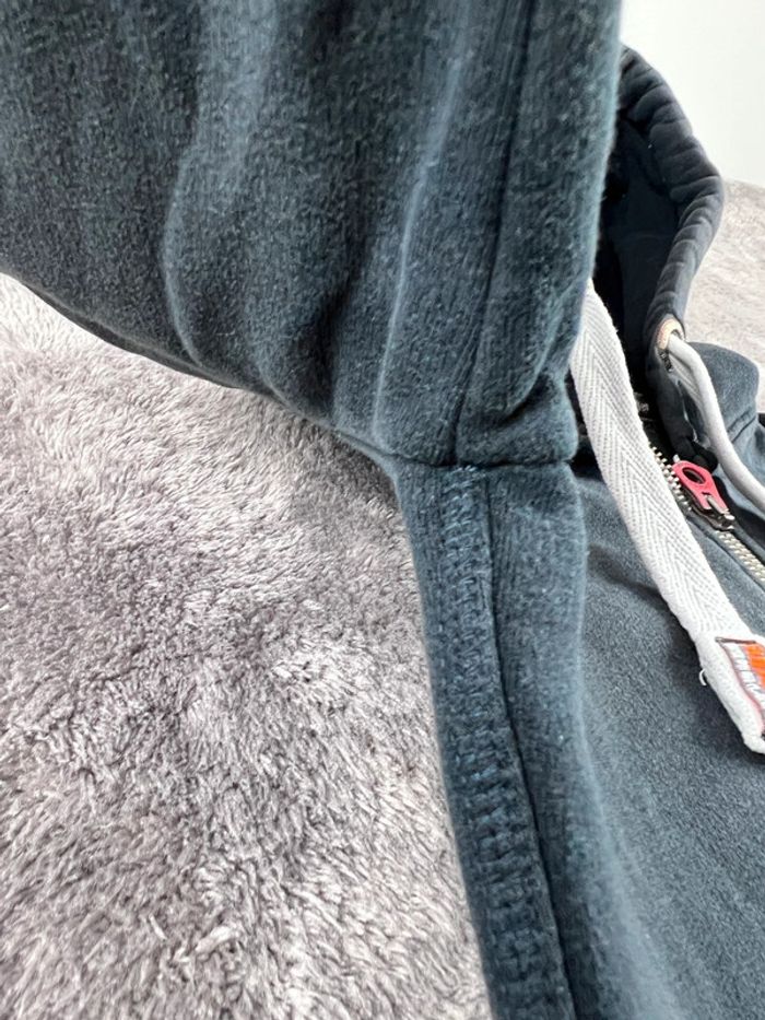 Veste à capuche Superdry avec logo Brodé Orange Label Noire Taille XS - photo numéro 13