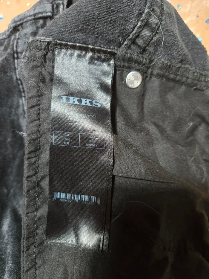 Pantalon noir effet velours IKKS - photo numéro 6