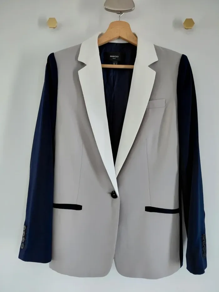 Blazer costume Mango tricolore