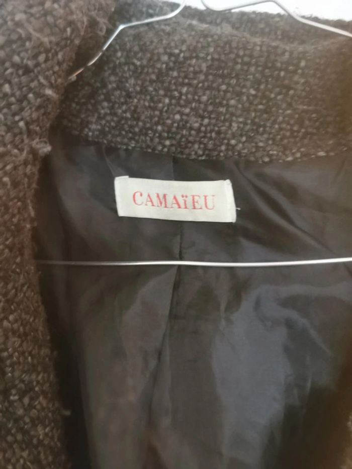Manteau à capuche marron - photo numéro 3