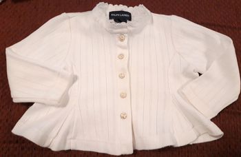 Cardigan blanc - fille 18-24 mois  / Ralph Lauren