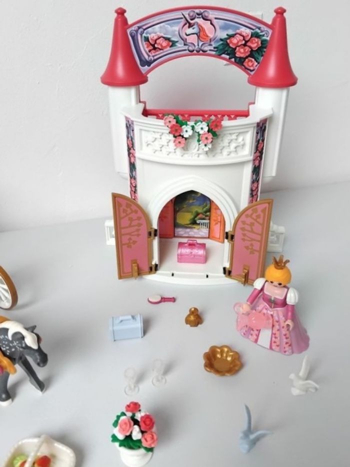 PLAYMOBIL Château Princesse Calèche Licorne Lot 🩷 - photo numéro 3