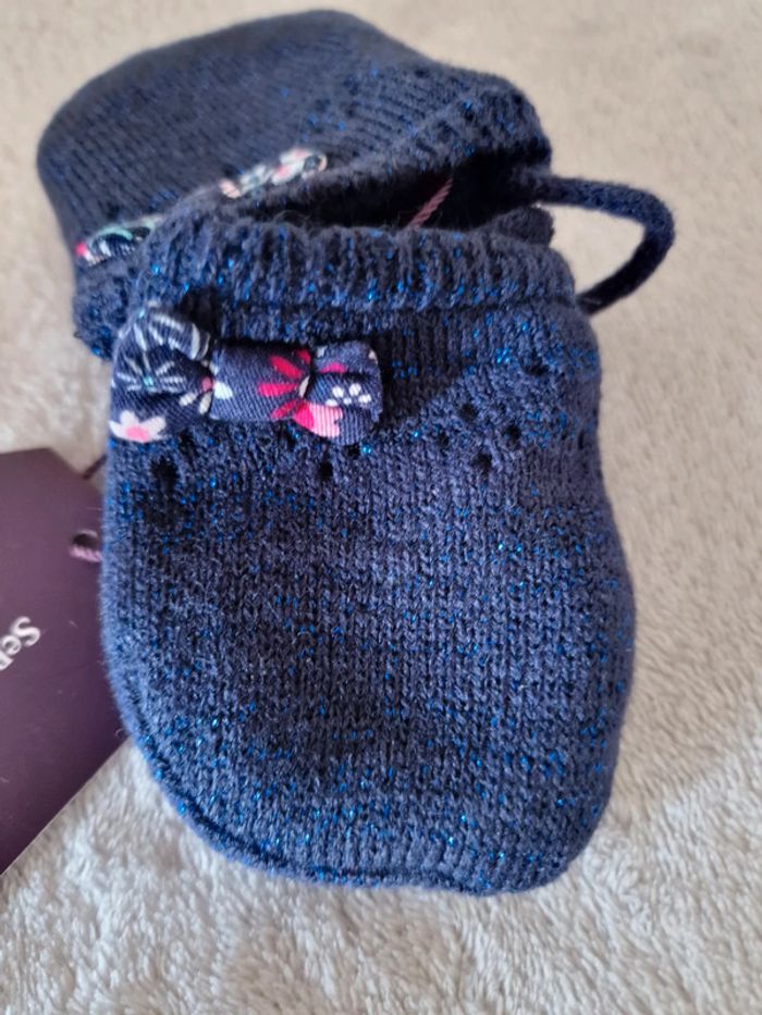 Ensemble bébé bonnet + moufles marine Sergent Major T1 (neuf 🏷) - photo numéro 10