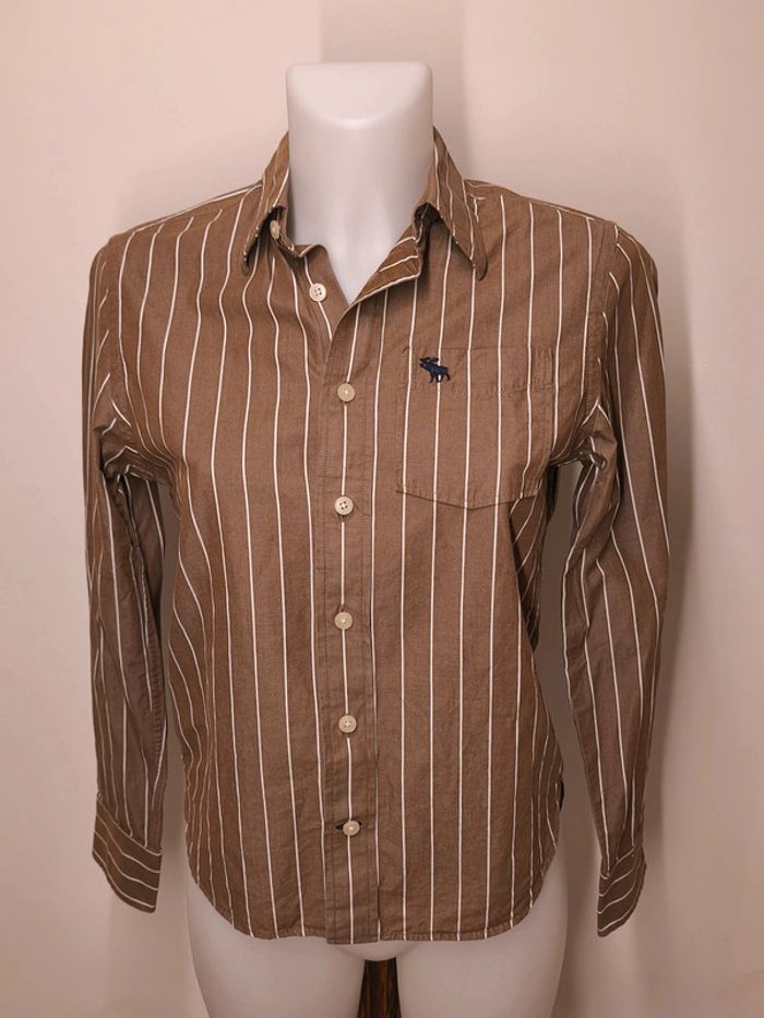 Chemise Abercrombie & Fitch Femme Taille L Brun - photo numéro 2