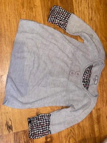 Pull gris 2 en 1