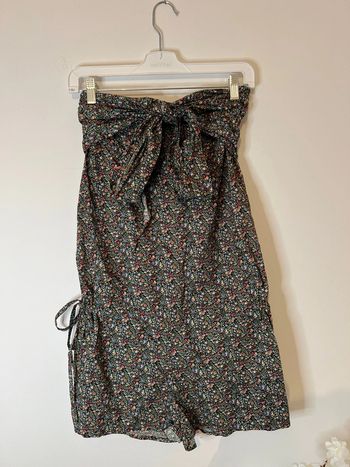 Combinaison short à fleurs