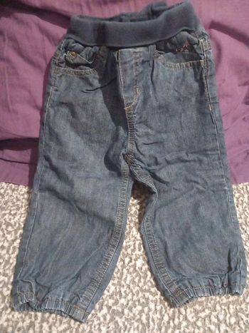 Jean grain de blé taille 18 mois 80cm