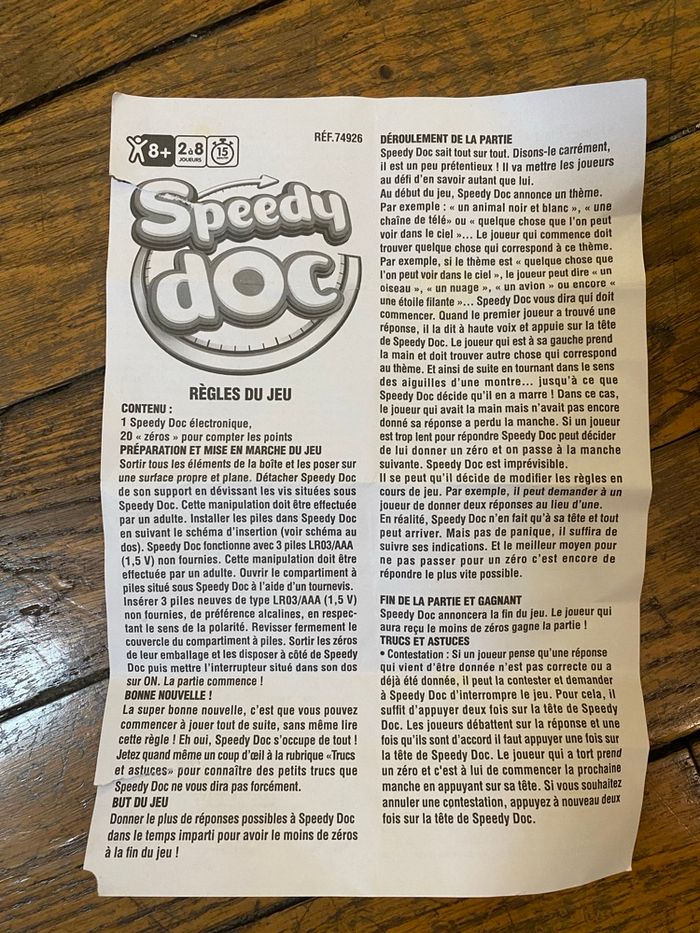 Jeu d’ambiance  Speedy Doc de Lansay - photo numéro 4