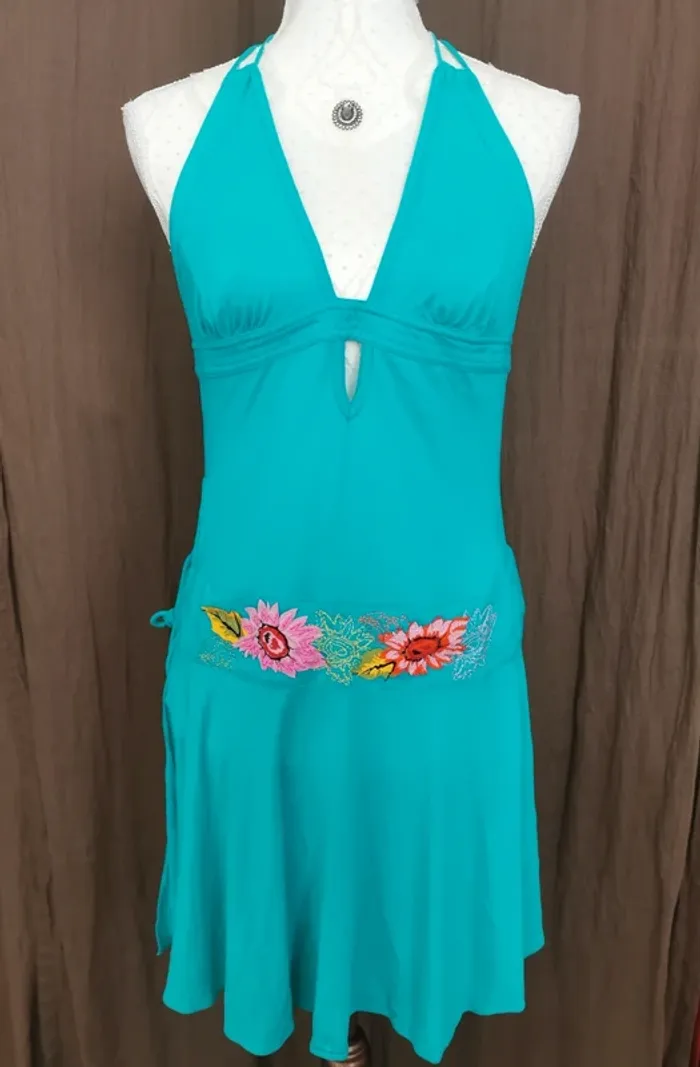 Robe de plage ou piscine Speedo vintage bleu taille M