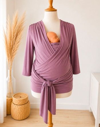 T-shirt peau à peau bébé manches 3/4, marque Séraphine Taille  XXL