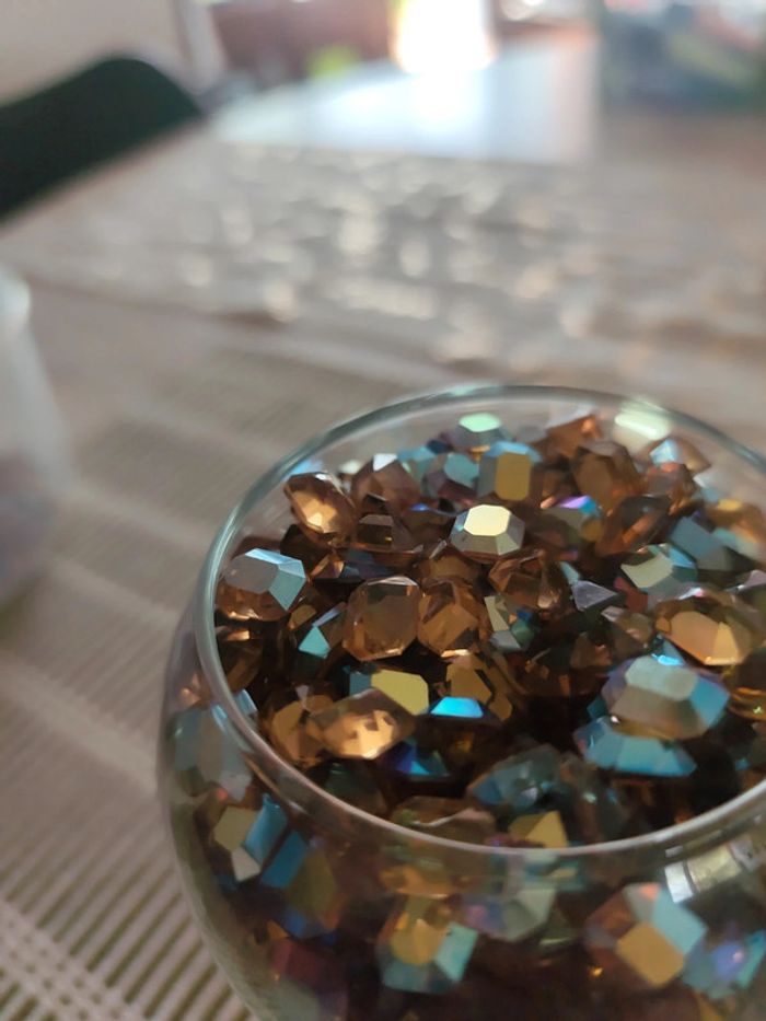 500g de décoration mini diamants emerald Radiant shape pour faire des bijoux pendentif - photo numéro 3