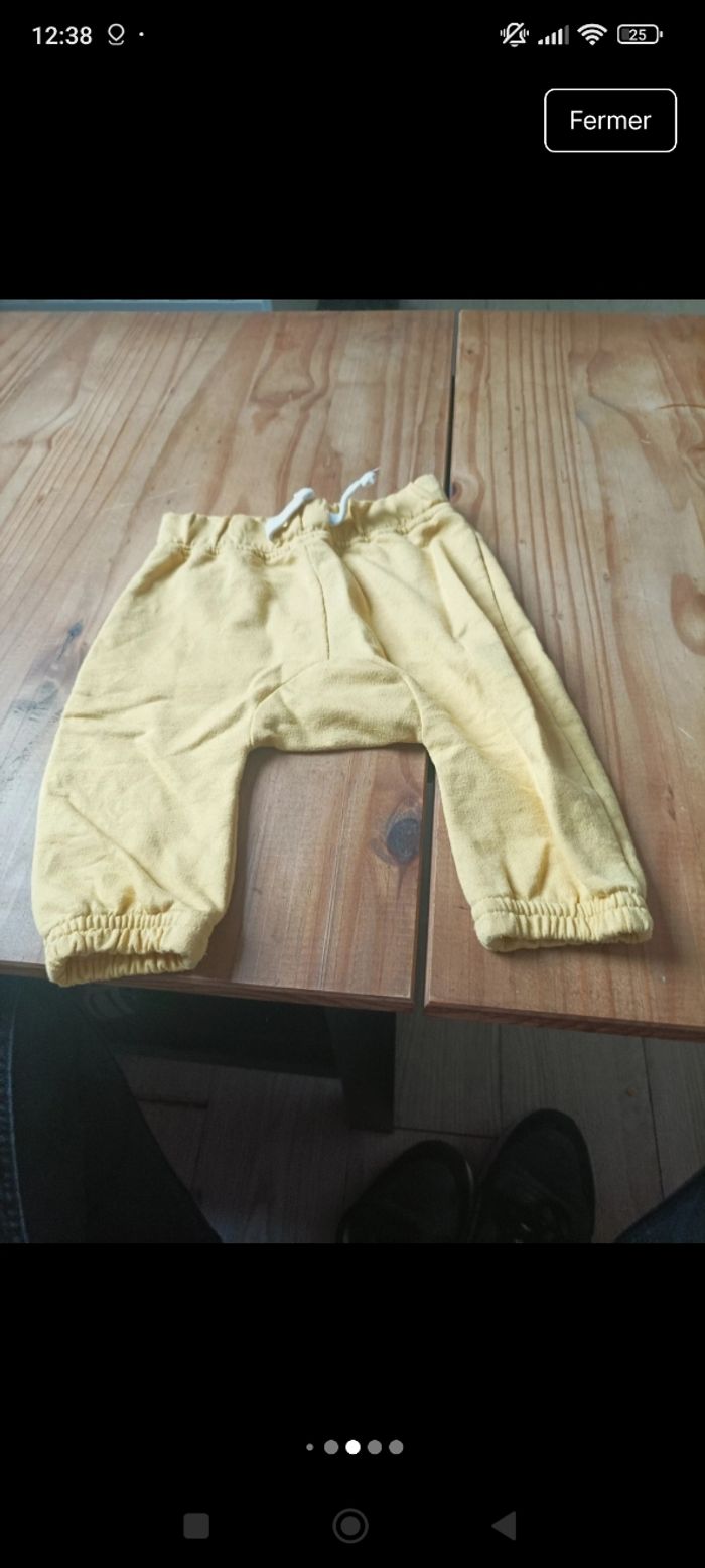 Lot de pantalon short et 1 collant bébé fille - photo numéro 6