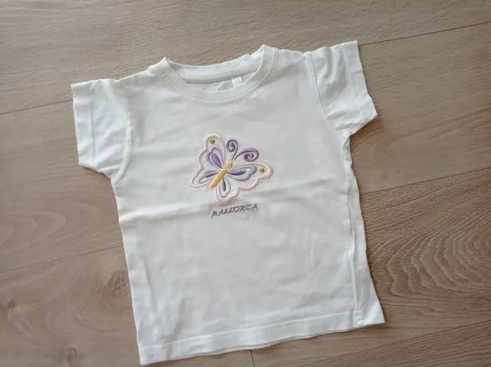Tee shirt blanc Mallorca 0/2ans