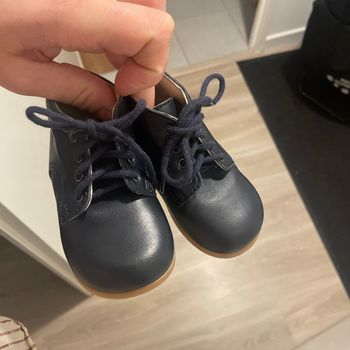 Chaussures cuir bleu marine