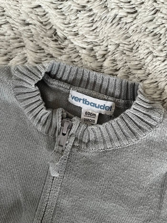 Gilet zippée 3 mois verbaudet - photo numéro 2