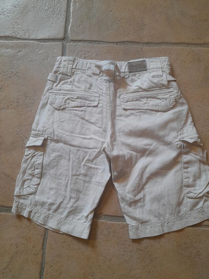 Short pépé jeans blanc crème 8 ans - photo numéro 2