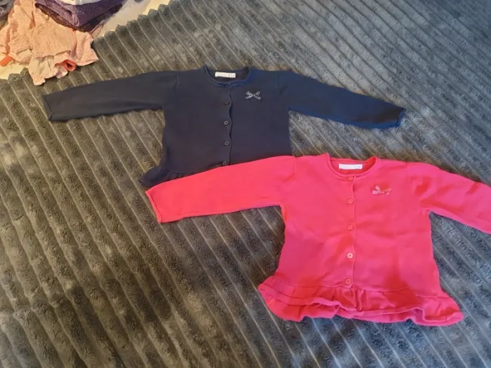Lot de 2 gilets 24 mois fille