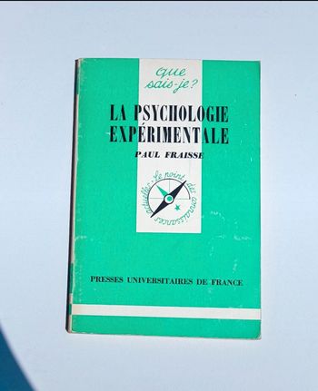 Livre La psychologie Expérimentale