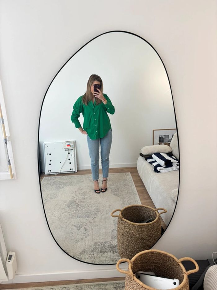 Chemise verte Zara femme taille XS / FR34 / W24