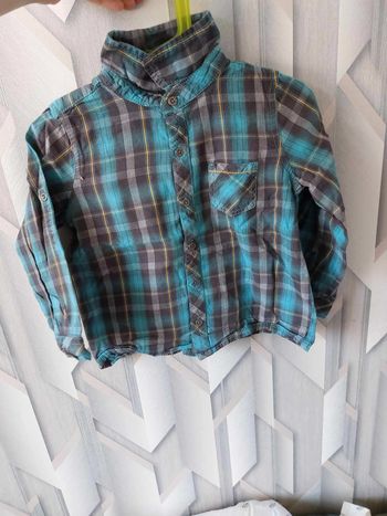 chemise bleu turquoise