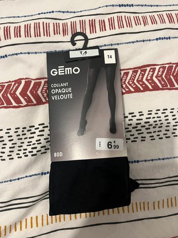 Collants opaque uni noir t4