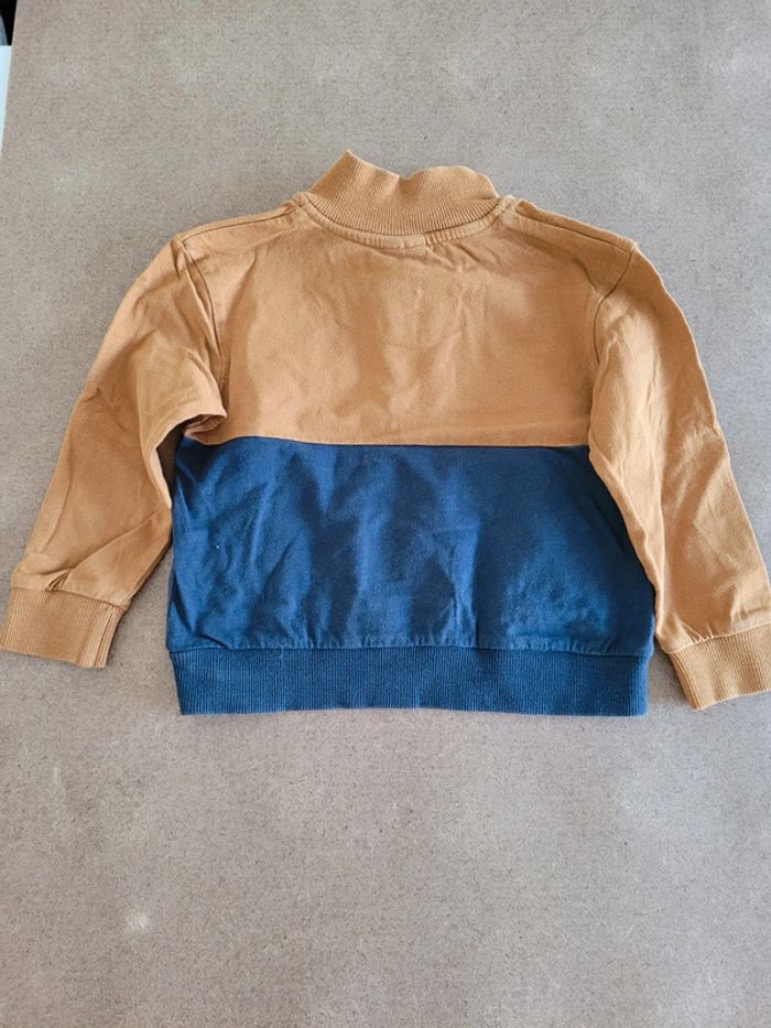 Pull camel bleu TAO taille 3ans - photo numéro 4