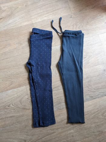 Lot de 2 pantalons leggings fille 24 mois