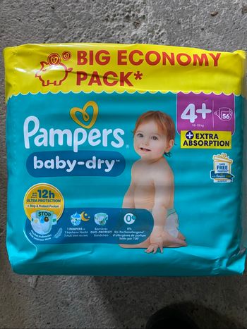 Pampers taille 4+