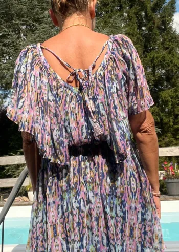 Jolie robe été fluide taille 36-38 état impeccable été à voir en urgence