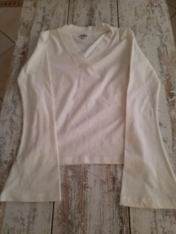 Haut col V Etam manches évasées