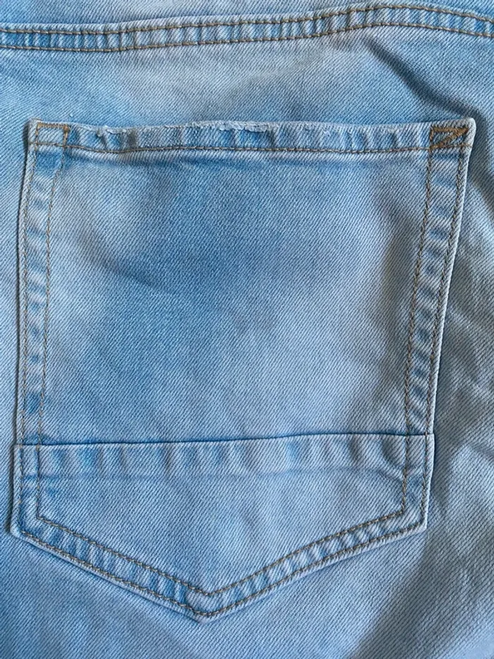 Jeans troué bleu clair Jean Pascale - photo numéro 4