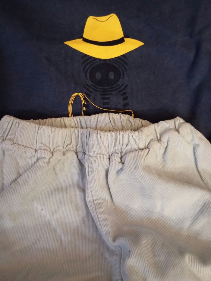 Lot 1 pantalon et 1 teeshirt  1 an - photo numéro 3