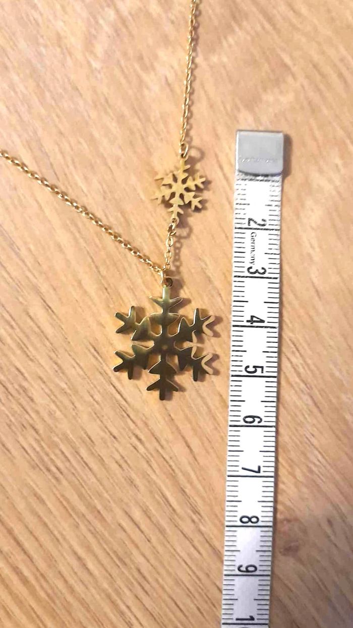 Bijoux Noël | Collier Flocon de Neige Étincelant Neuf - photo numéro 3
