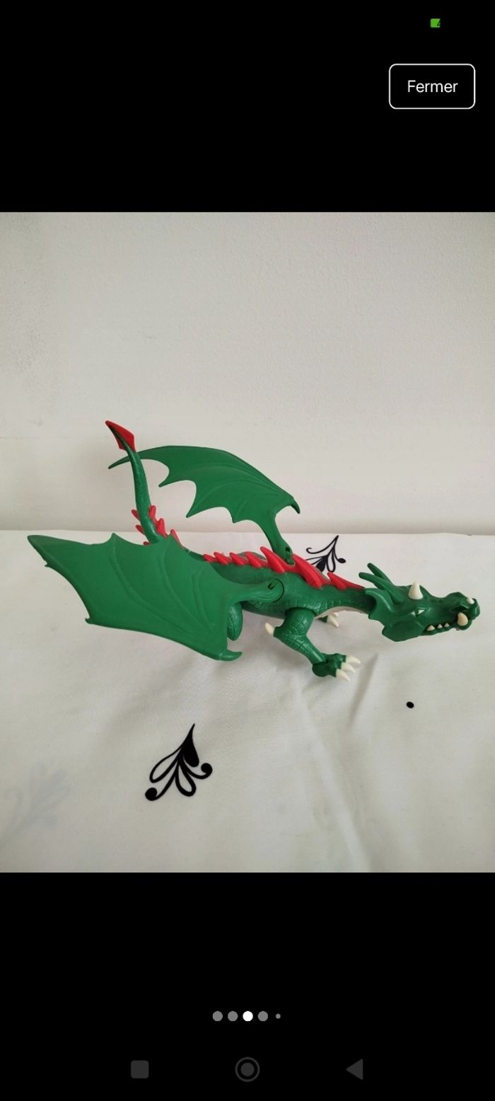Dinosaure vert articulé Playmobil - photo numéro 3