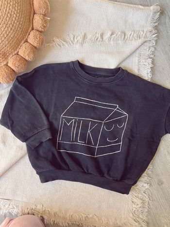 Sweat-shirt tajine banane mixte unisexe milk 2 ans