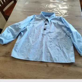 Chemisier Zara bleu en coton - Taille L