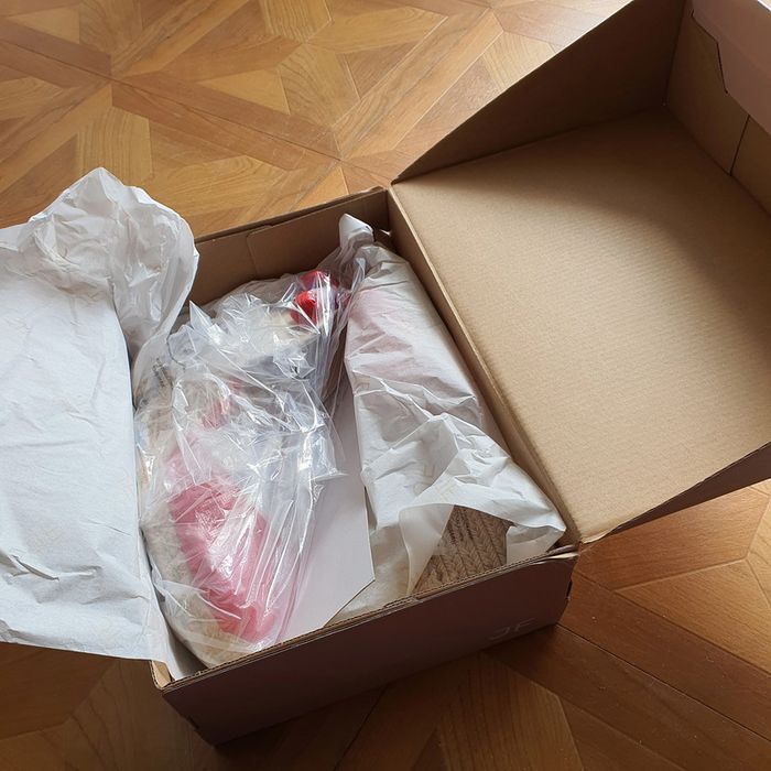 Sandales compensées rouge taille 40 - photo numéro 6