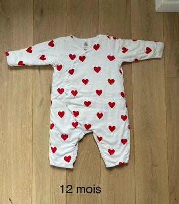 Combi ouatinée coeur