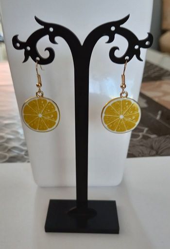 Boucles d'oreilles citron