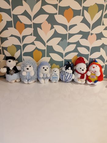 Peluche hérisson tartine et chocolat 