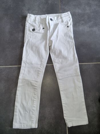 Jean slim blanc 5 ans